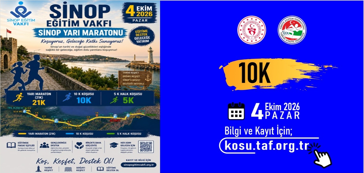 Sinop Eğitim Vakfı Sinop Yarı Maratonu 10K