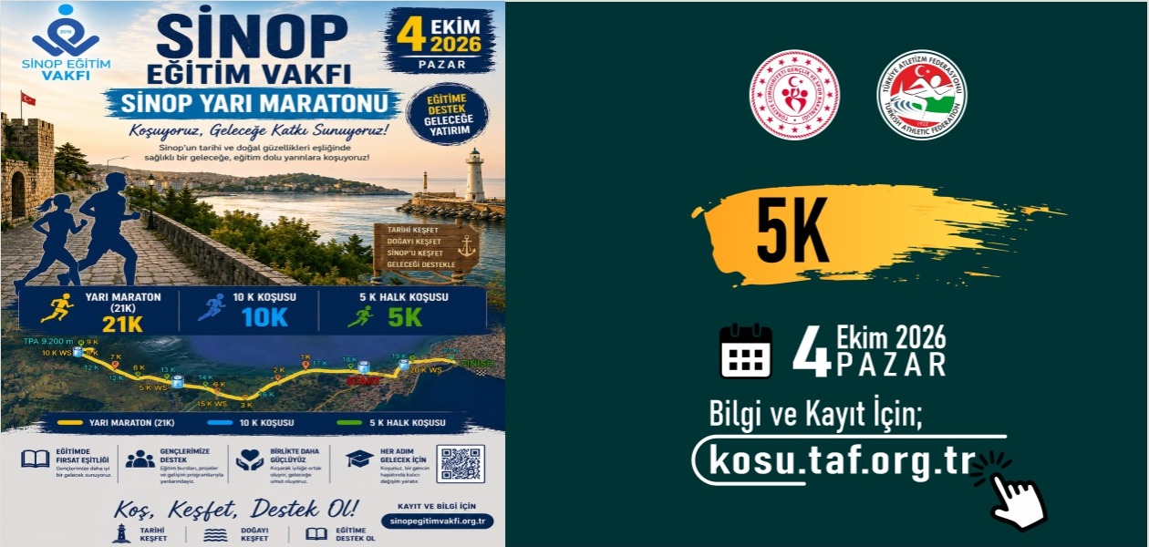 Sinop Eğitim Vakfı Sinop Yarı Maratonu 5K