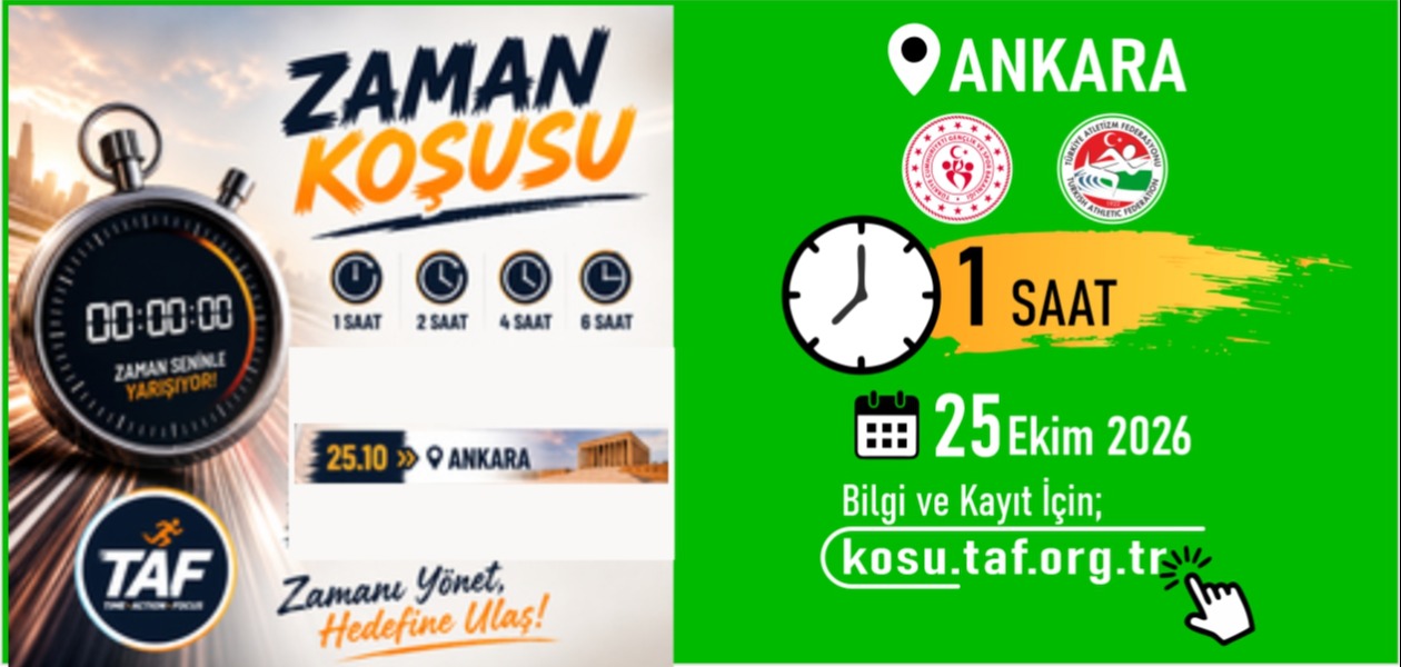 Ankara Zaman Koşusu 1 Saat