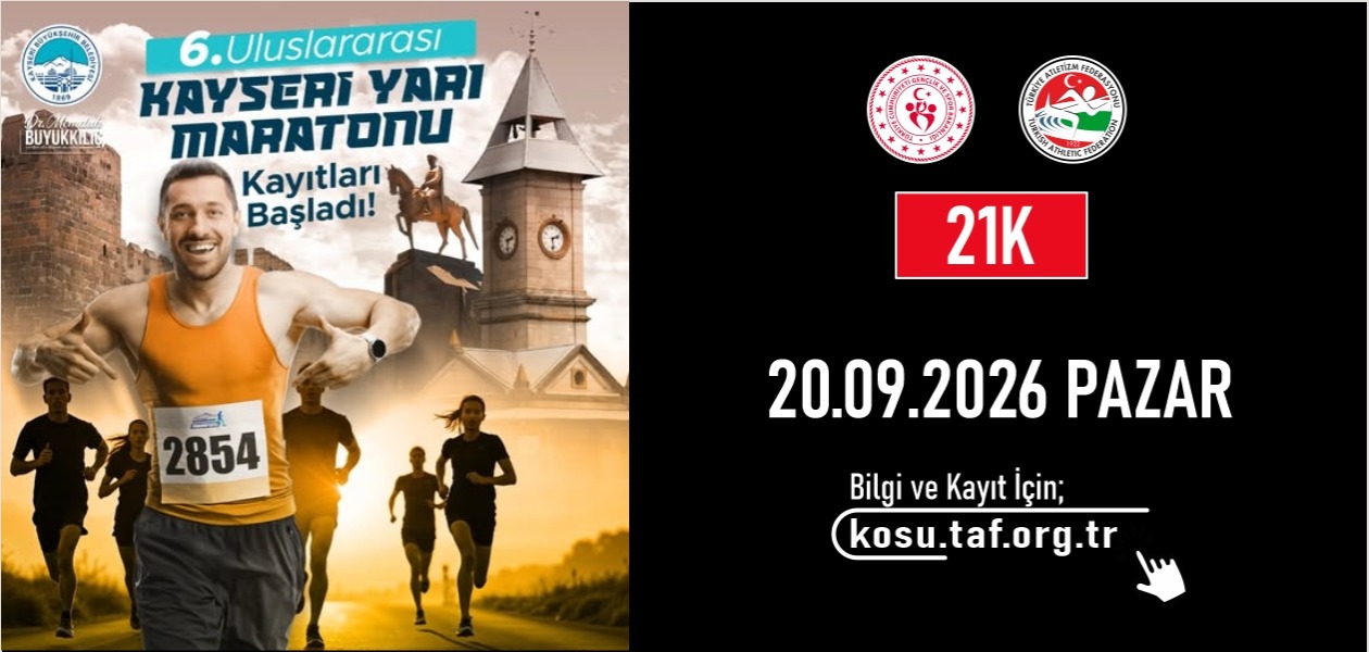 6.ULUSLARARASI KAYSERİ YARI MARATONU 21K