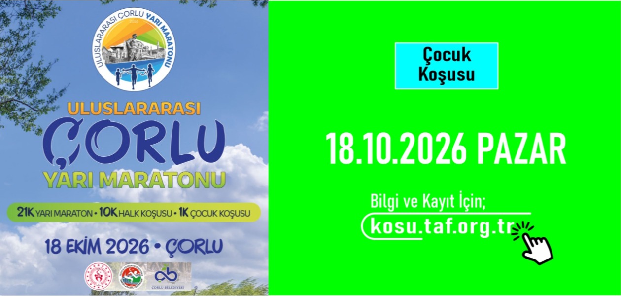 Uluslararası Çorlu Yarı Maratonu ÇOCUK KOŞUSU