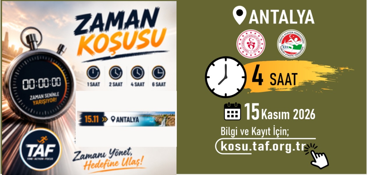 Antalya Zaman Koşusu 4 Saat